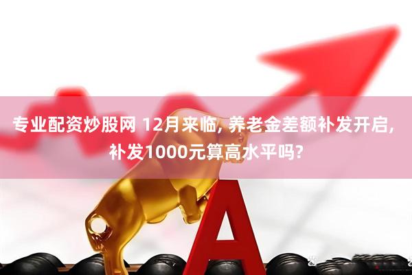 专业配资炒股网 12月来临, 养老金差额补发开启, 补发1000元算高水平吗?