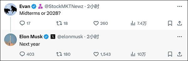 马斯克宣布