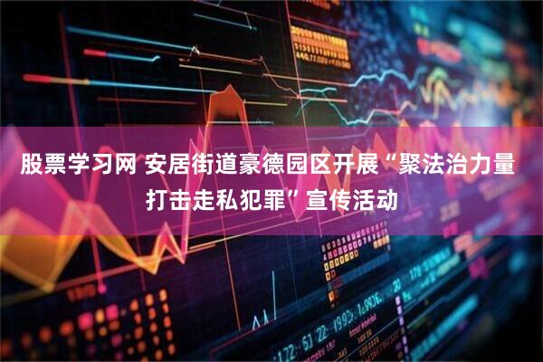 股票学习网 安居街道豪德园区开展“聚法治力量 打击走私犯罪”宣传活动