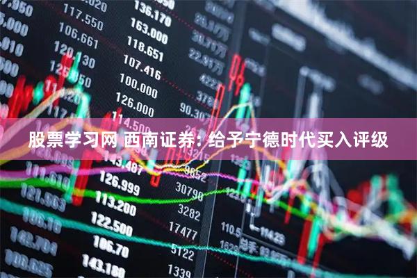 股票学习网 西南证券: 给予宁德时代买入评级